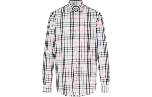Burberry Shirts Men's White Lapel Moderate Other