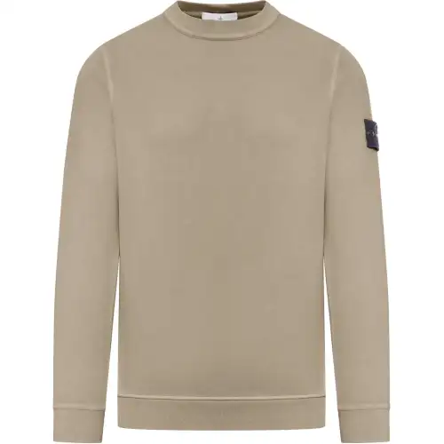 STONE ISLAND Logo Patch Crewneck Sweatshirt