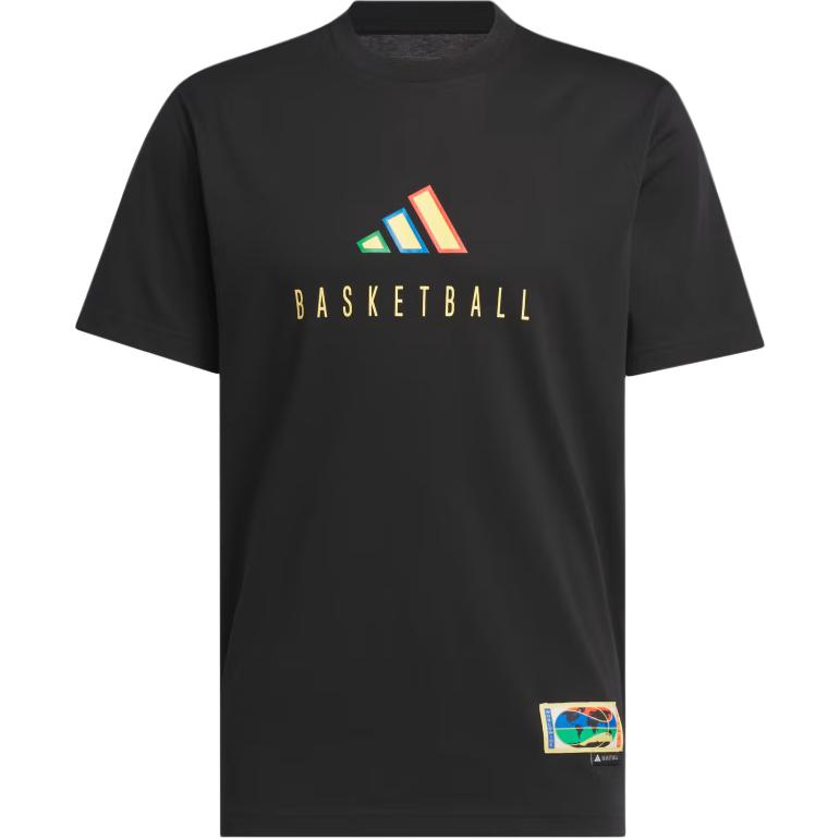 Adidas Worldwide Hoops Logo Performance Graphic Tee