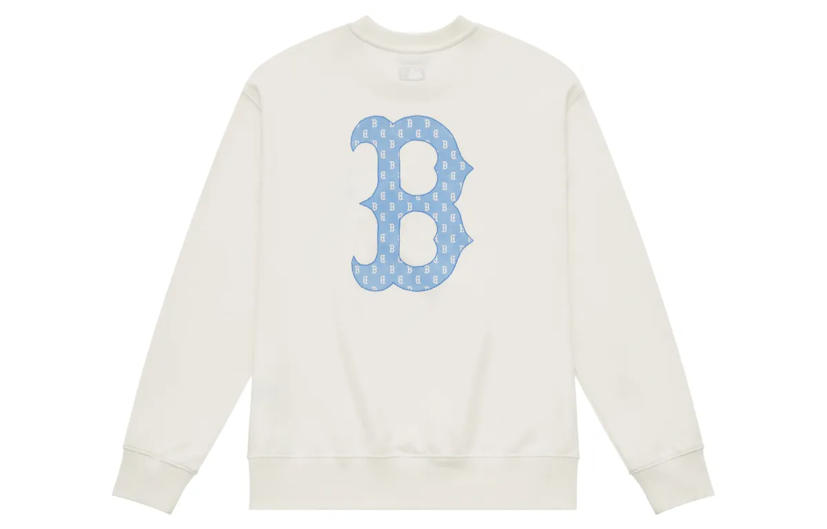 MLB Boston Red Sox MONOGRAM Collection 24FW Sweatshirt Unisex Cream