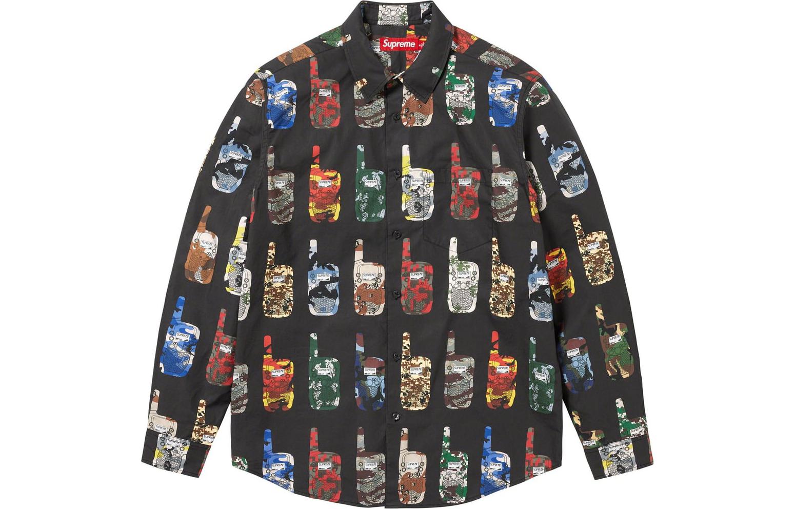 Рубашка Supreme FW23 WEEK10 WALKIE TALKIE SHIRT (многоцветная)