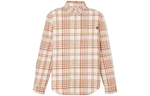 Timberland Shirts Men's Apricot Pointed Collar Moderate Other
