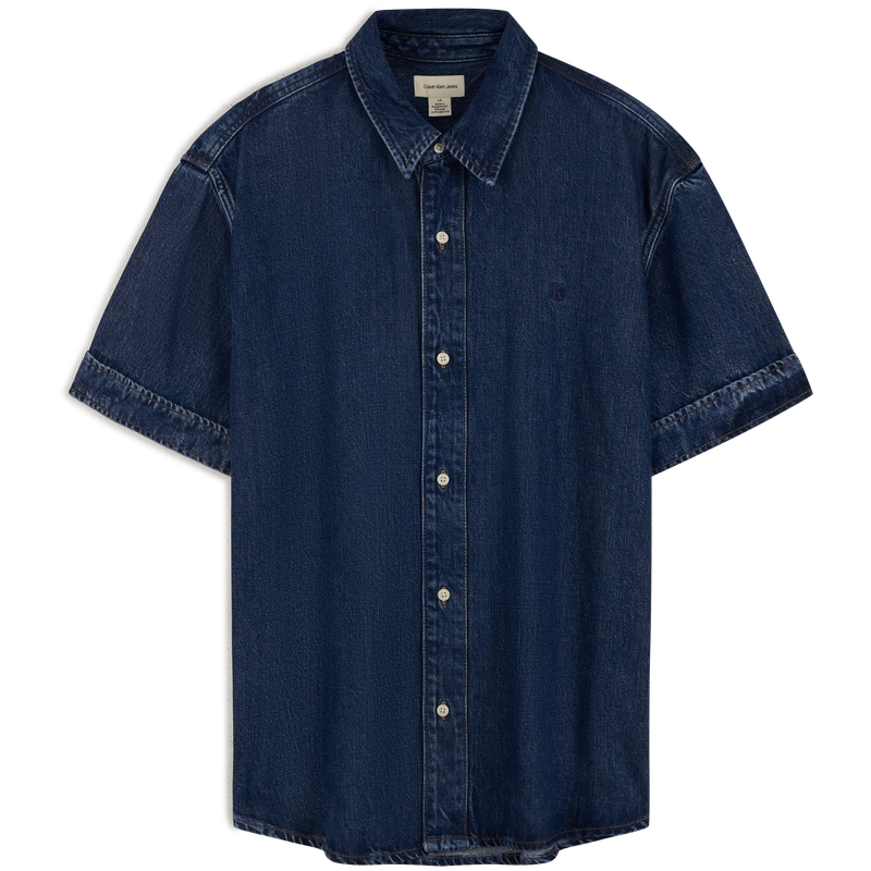 Мужская рубашка CALVIN KLEIN Denim Shirt (синяя)