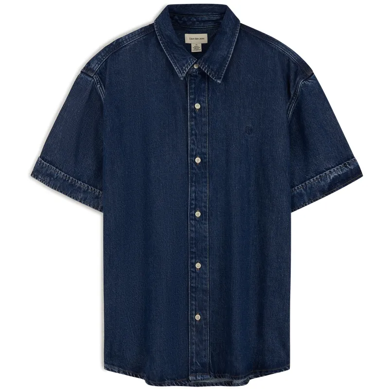 CALVIN KLEIN SS25 Shirt Men's Denim Blue