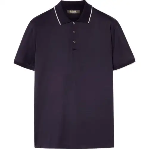 Loro Piana SS24 Polo Shirt Men's Marine Blue