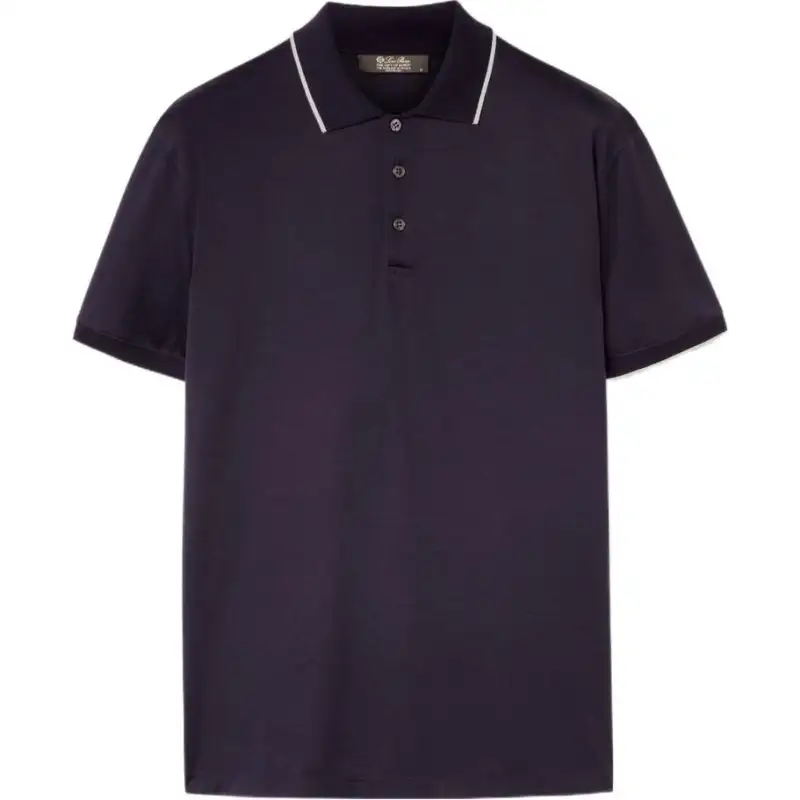 Loro Piana SS24 Polo Shirt Men's Marine Blue