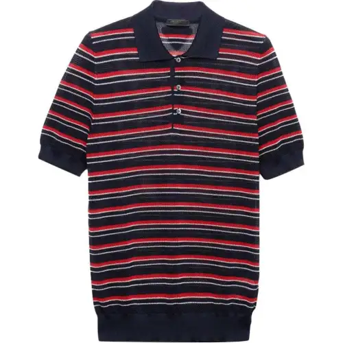 PRADA SS24 Polo Shirt Men's Red