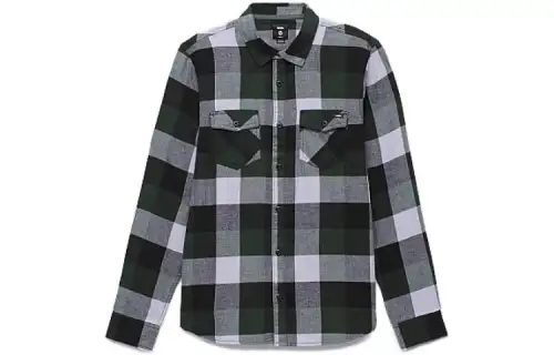 Vans BOX Shirts Men's Blue Lapel Moderate Other