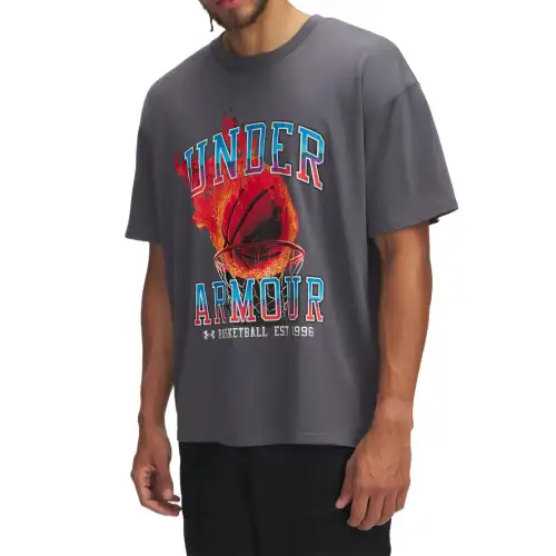 Under Armour Hoops T Shirt Men's Gray