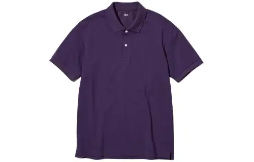 UNIQLO Polo Shirt Unisex Dark Reddish Purple