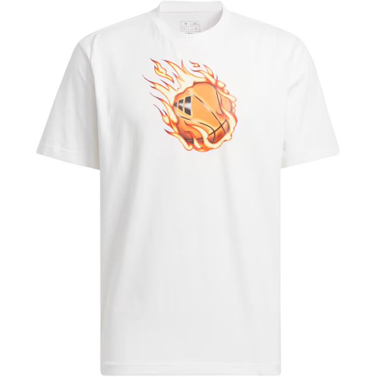 Adidas On Fire Basketball Graphic Tee
