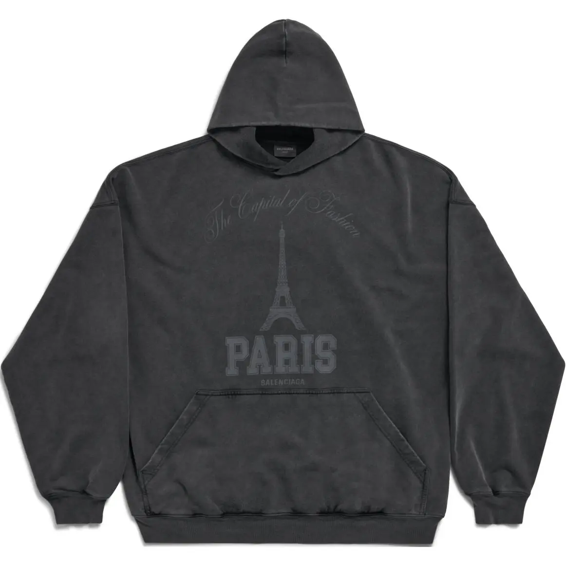 Balenciaga FW24 Sweatshirt Loose Fit Unisex Black