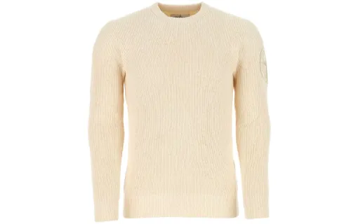 STONE ISLAND Sweaters Men's Cream Crew Neck Moderate Other