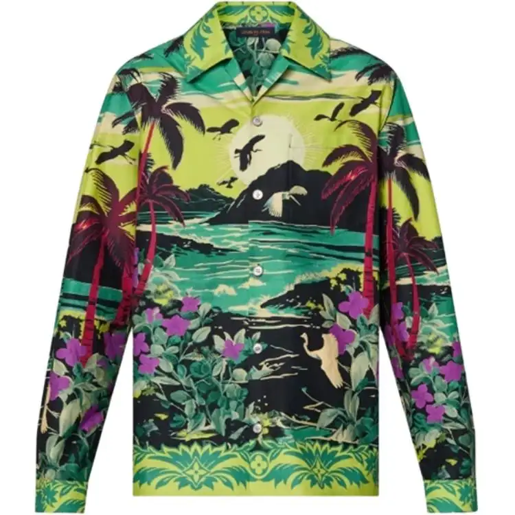 LOUIS VUITTON Long-Sleeved Cotton Shirt