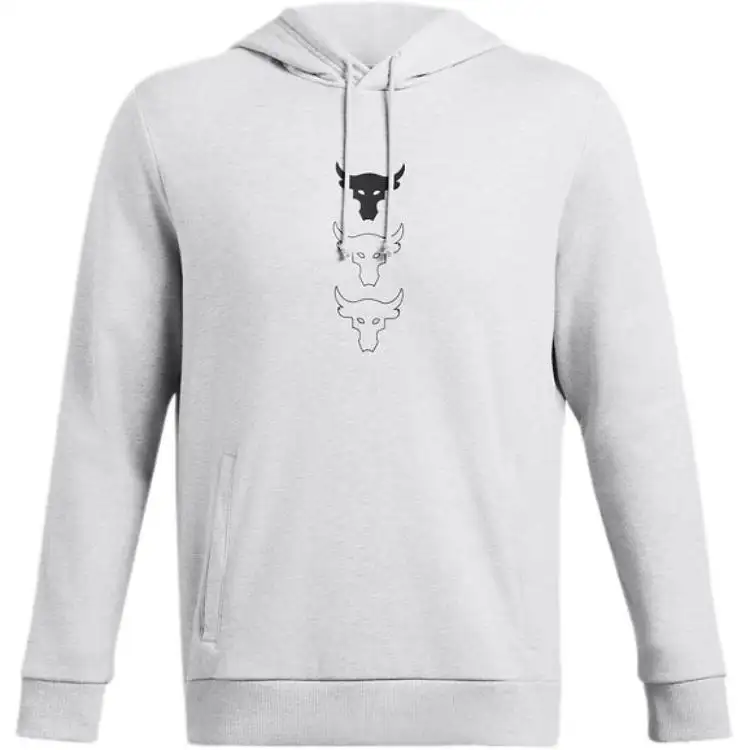 Under Armour x JUSHIQIANGSEN,LIANMINGKUAN ProjectRock FW24 Rival Flc Sweatshirt Men's Halo Gray