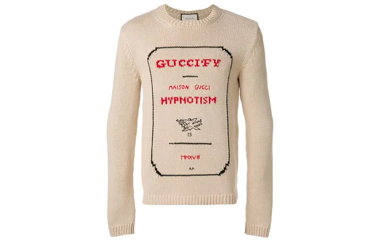 GUCCI Sweater Men's Milk Tea Beige