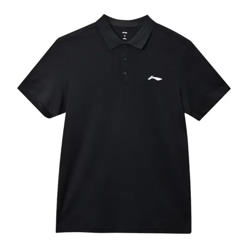 Li Ning Sports Life Collection Polo Shirt Men's Black