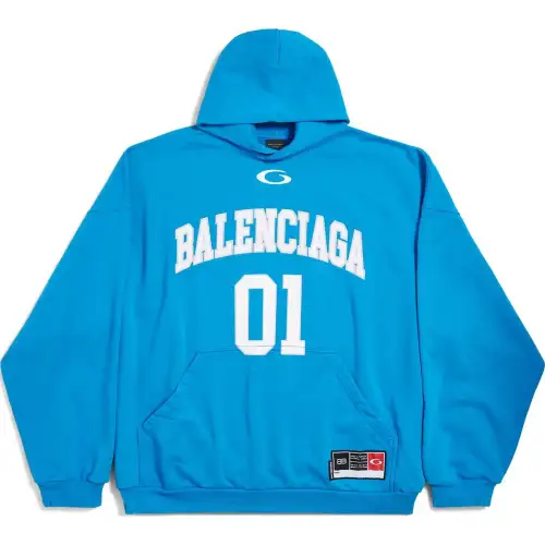 Balenciaga SS25 Sweatshirt Loose Fit Men's Blue