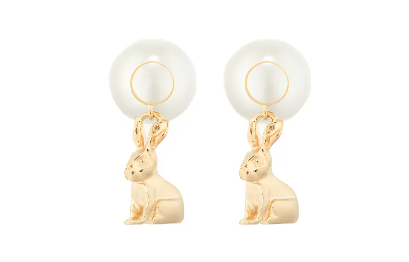 DIOR Earrings Women's Gold