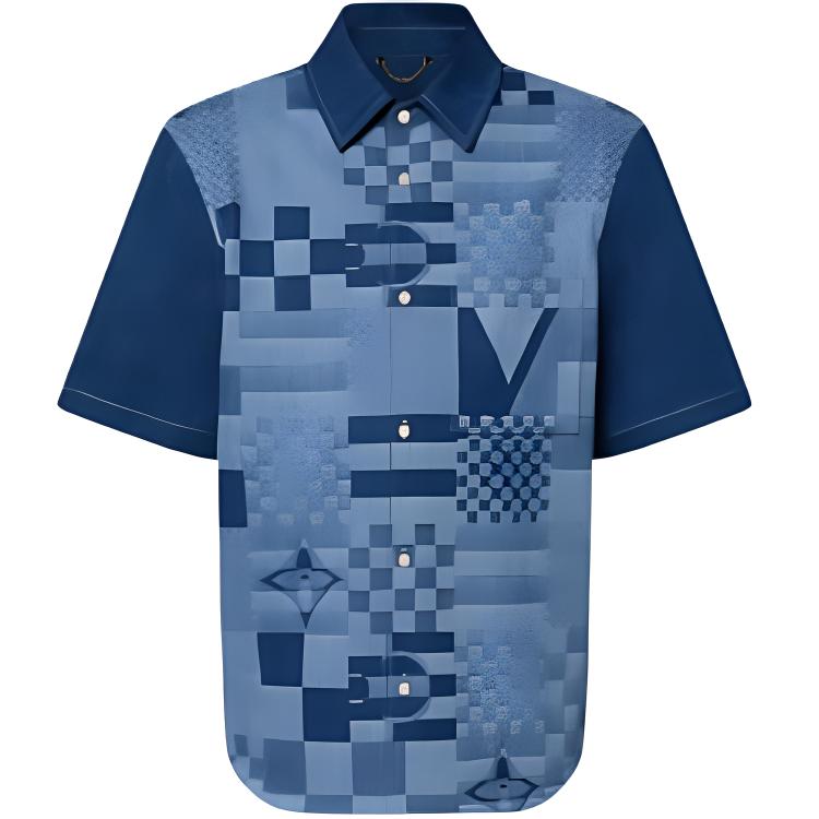 Мужская рубашка Louis Vuitton LOUIS VUITTON SS24 (синий)