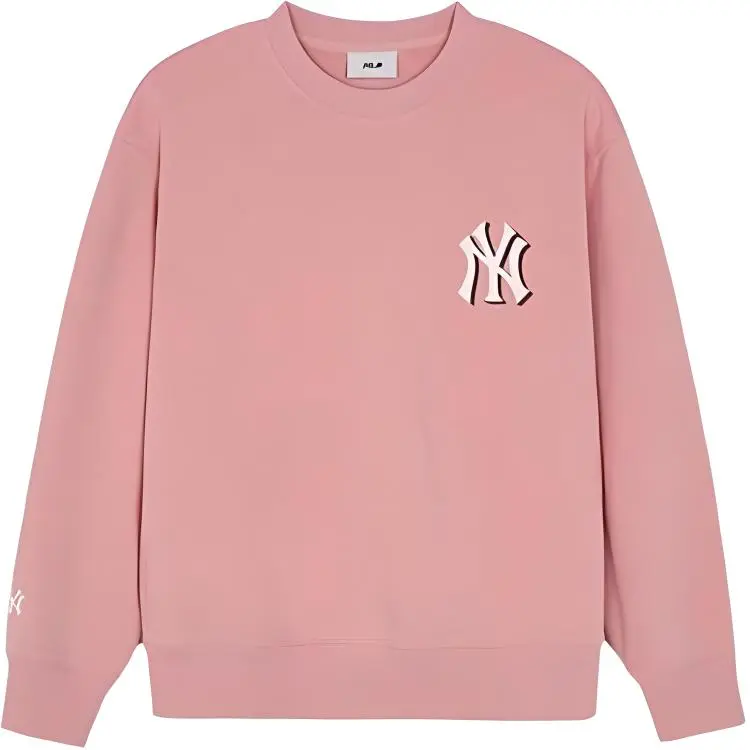 MLB MONOGRAM New York Yankees Sweatshirt Unisex Hemp Pink