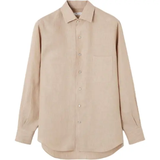 Loro Piana Shirt Men's Linen Beige
