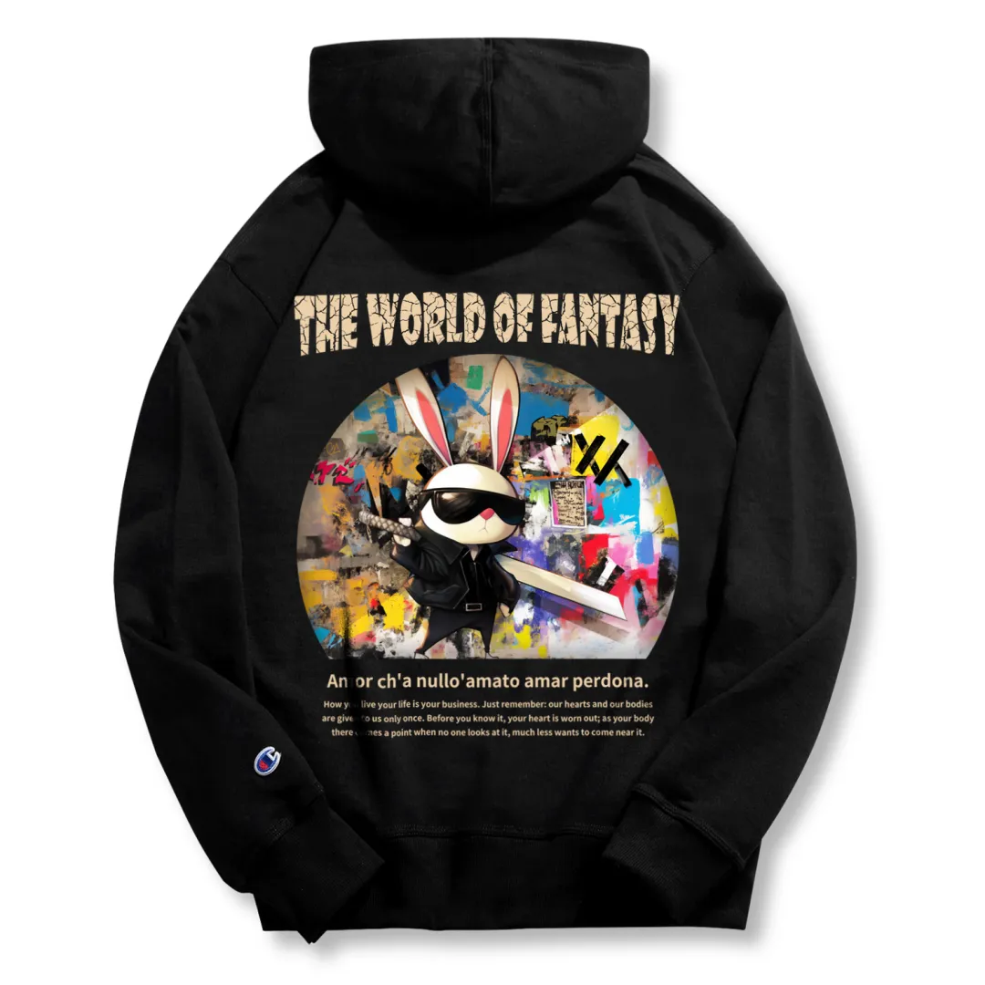 Champion Hoodie One Wood Color Sunglasses Benny Fleece Lined Hooded Sweatshirt Unisex Black