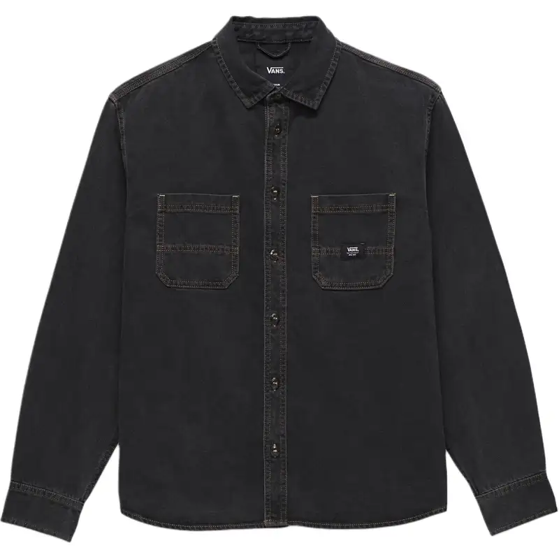 Vans Stevens Denim Long Sleeve Woven Shirt Men's Black