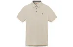 Timberland Polo Shirts Men's Liquorice Yellow Polo Collar Moderate Straight Fit