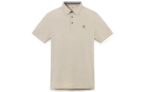 Timberland Polo Shirts Men's Liquorice Yellow Polo Collar Moderate Straight Fit