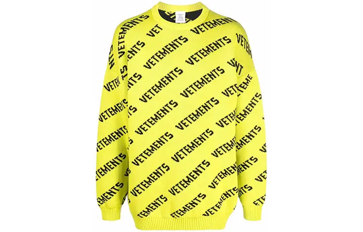 Vetements Monogram Knitted Jumper
