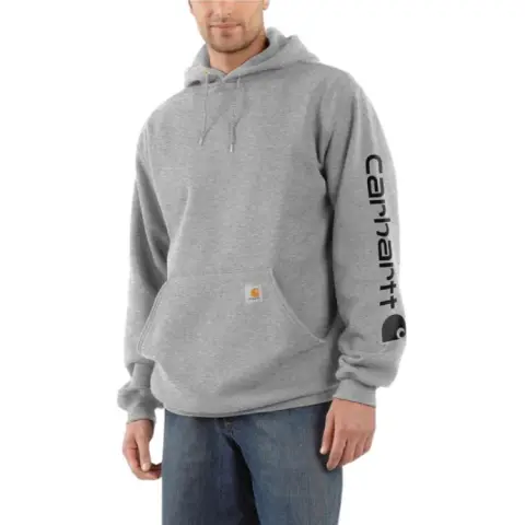 Carhartt Sweatshirts Men's Gray Hooded (Non-detachable) Moderate