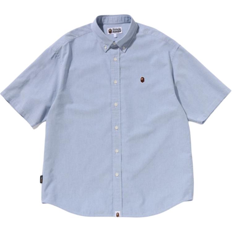 Мужская рубашка A BATHING APE SS25 (синяя)
