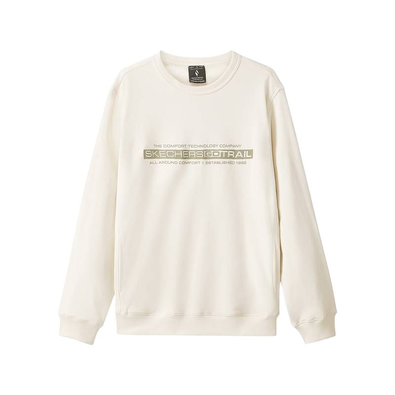 Мужское худи Skechers Fleece (белое)