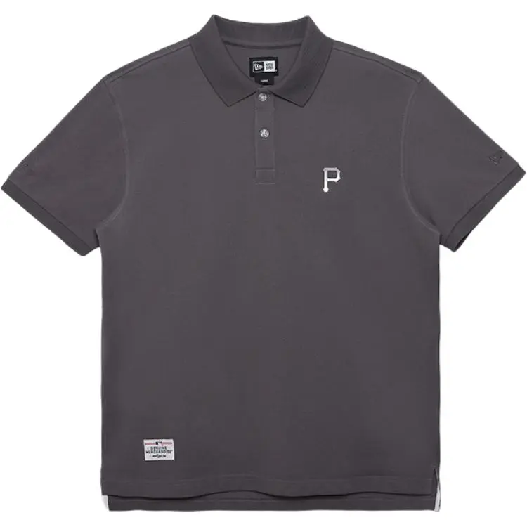 New Era SS24 MLB Pittsburgh Pirates Polo Shirt Unisex Gray