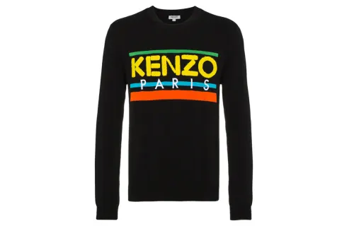 Kenzo logo-intarsia sweater