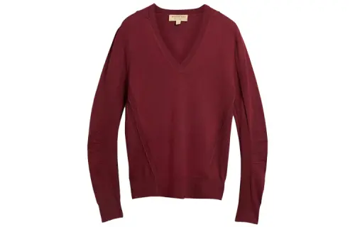 Burberry Sweaters Men's Red V Neck Moderate Other