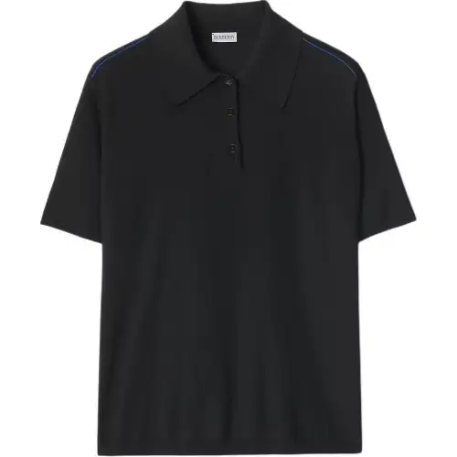 Burberry Polo Shirt Men's Black