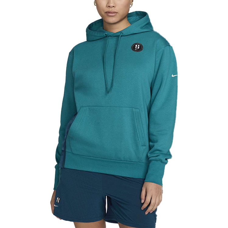 Nike SS24 SABRINA Fleece Lined Hooded Knitted Fabric Sweatshirt Unisex Storm Blue/Mauve Blue/Dust Photon