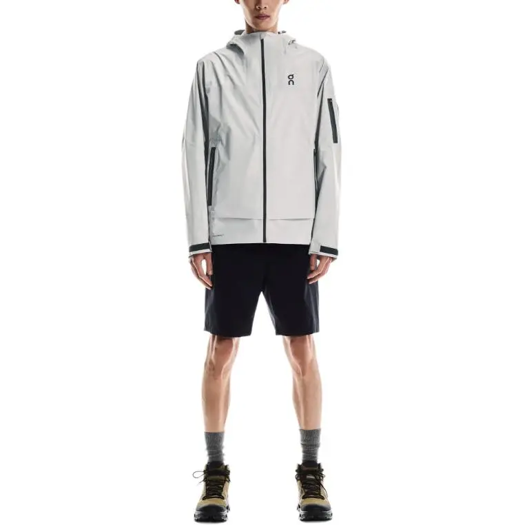 On Trek Jackets Men's Silver Hooded (Non-detachable) Moderate