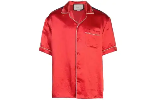 GUCCI Shirts Men's Red Moderate