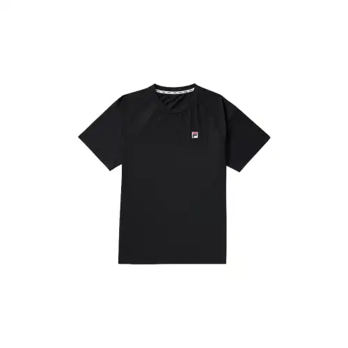 FILA Shirts Men's Black Crew Neck Moderate