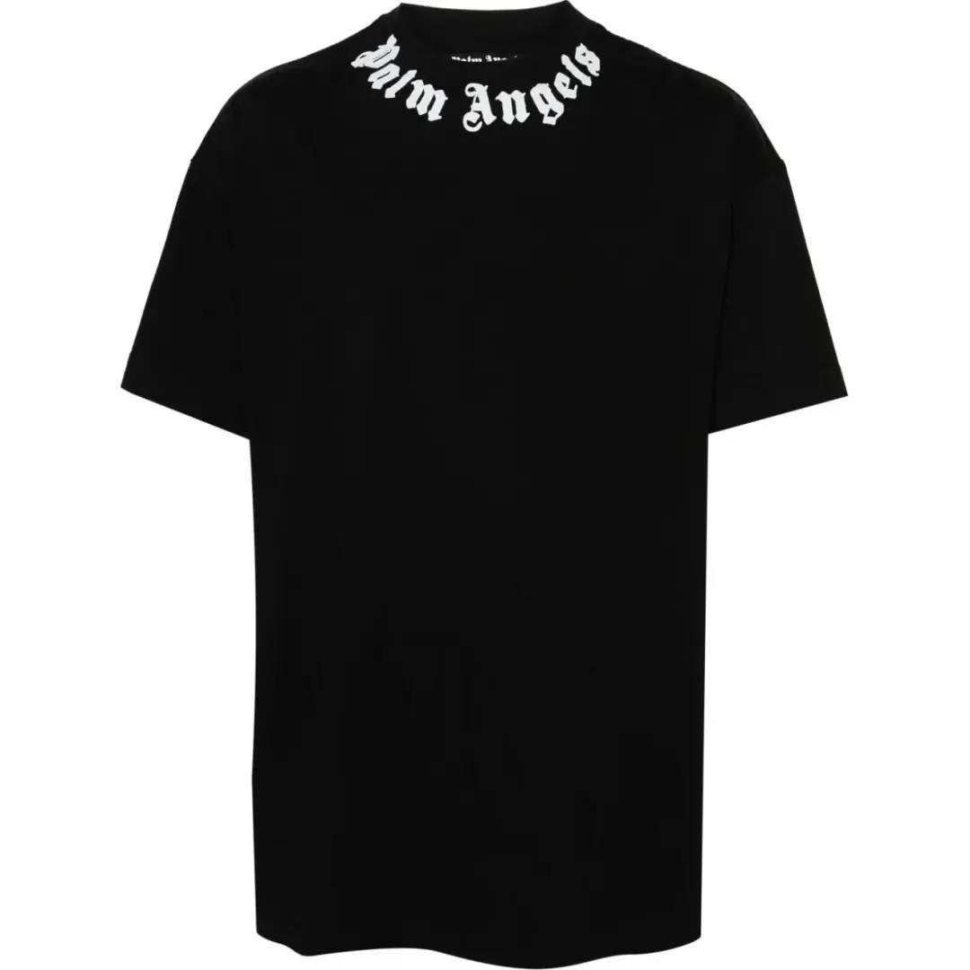 PALM ANGELS Neck Logo T Shirt