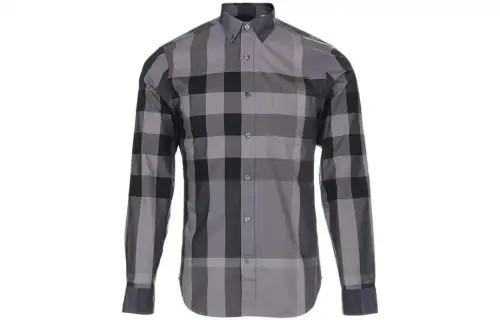 Burberry Shirts Men's Umber Lapel Moderate Other