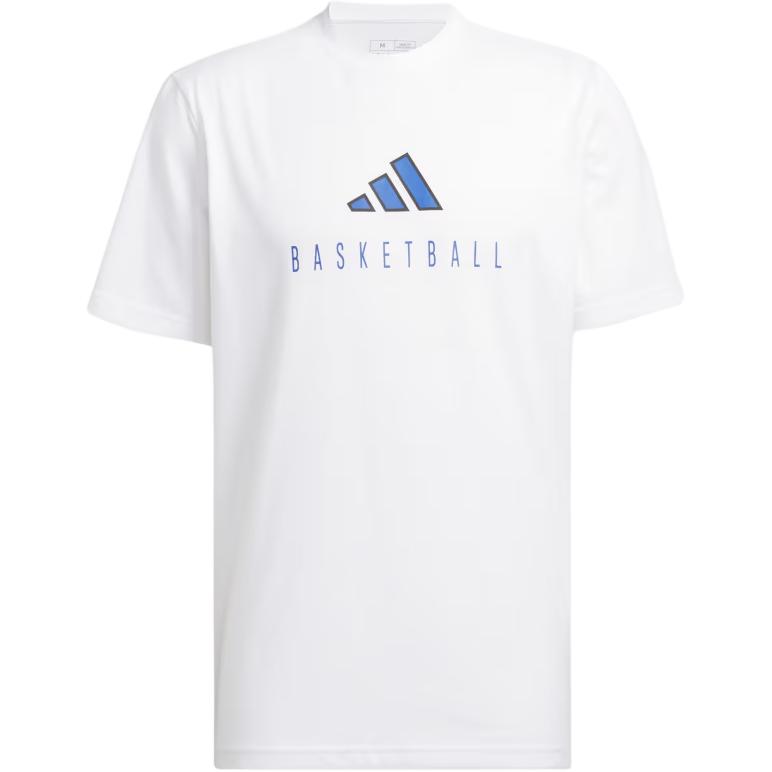 Adidas Worldwide Hoops Logo Performance Graphic Tee