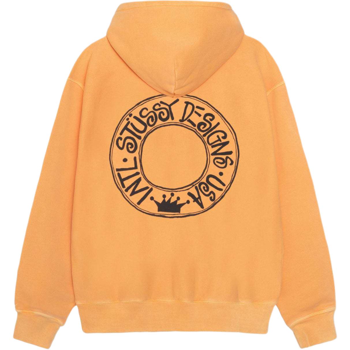 Худи Stussy Circle Logo (серое)