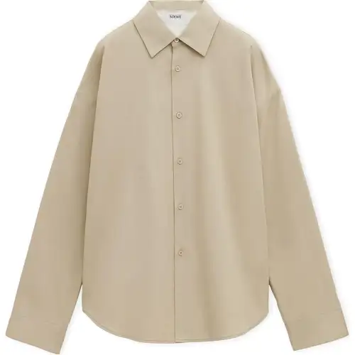 LOEWE Anagram Curved Hem Shirt