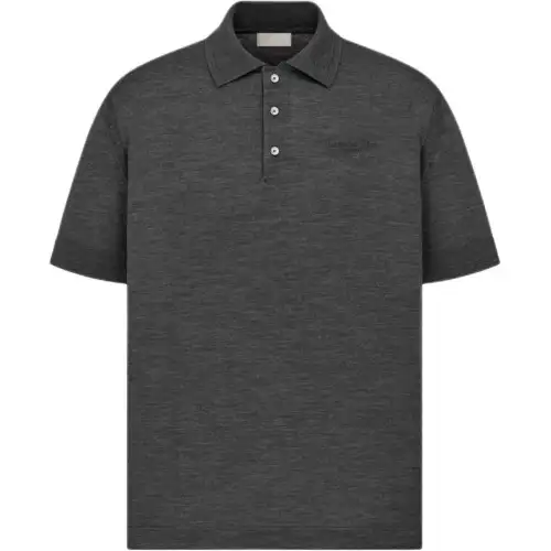 DIOR FW24 Polo Shirt Men's Gray
