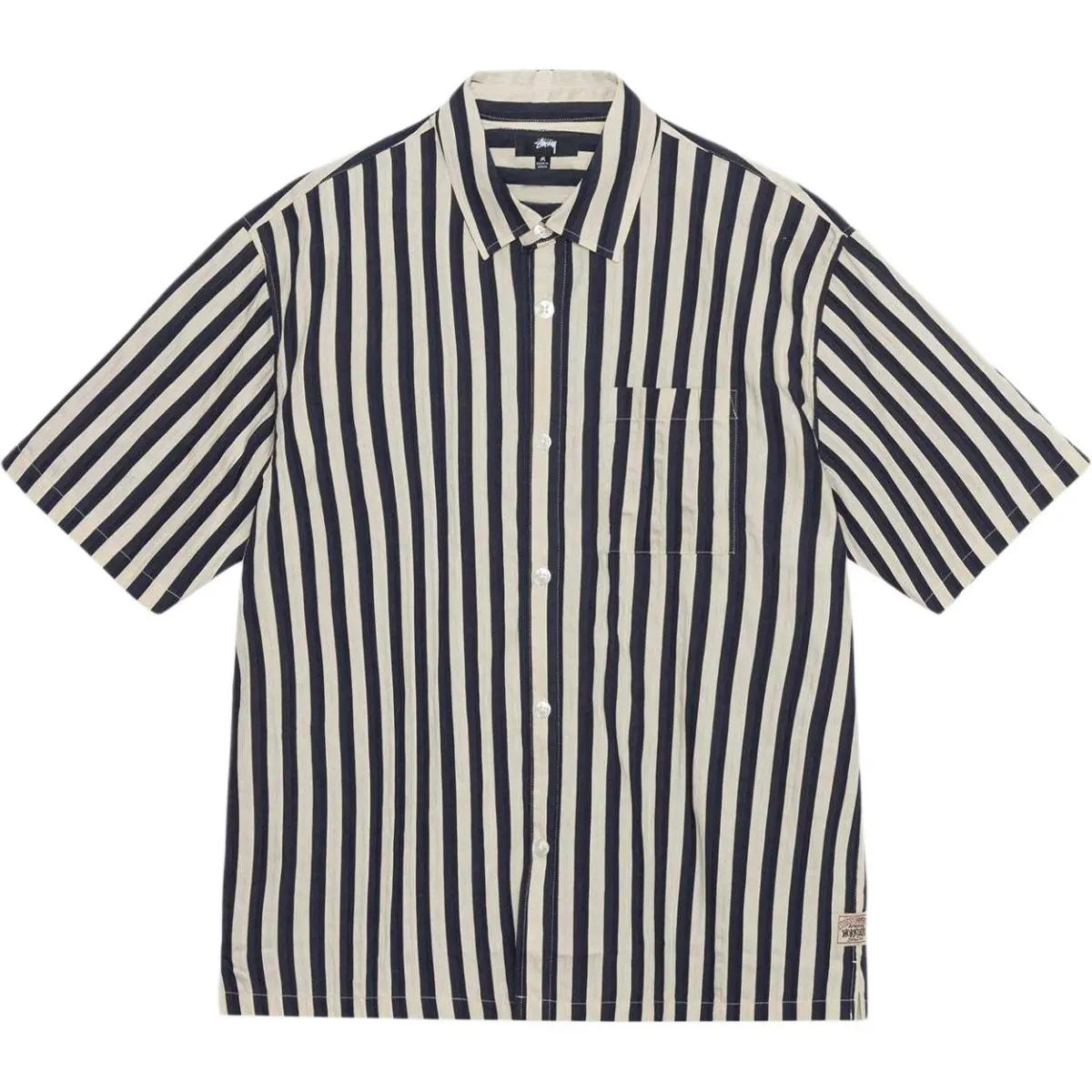 Stussy Boxy Flat Striped Hem Shirt