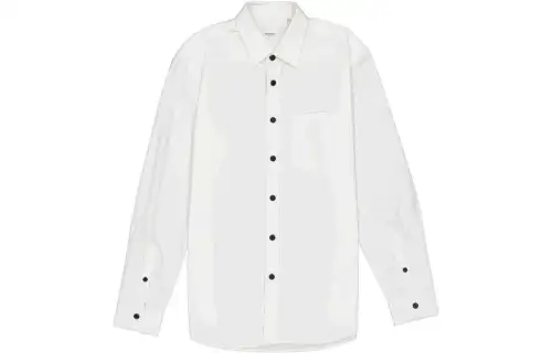 Burberry Shirts Men's White Lapel Moderate Other